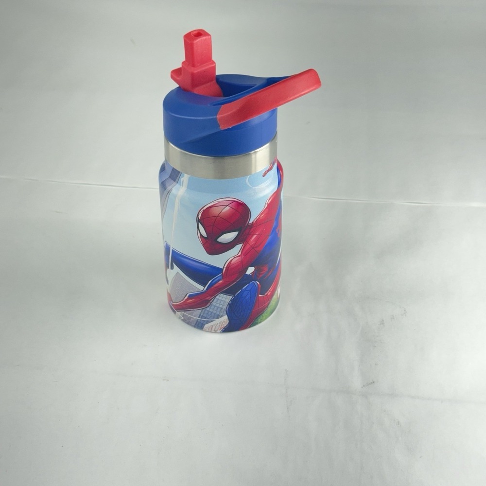 Ozark Trail Vacuum Insulated Straw Bottle Spider-Man & Friends 12oz!